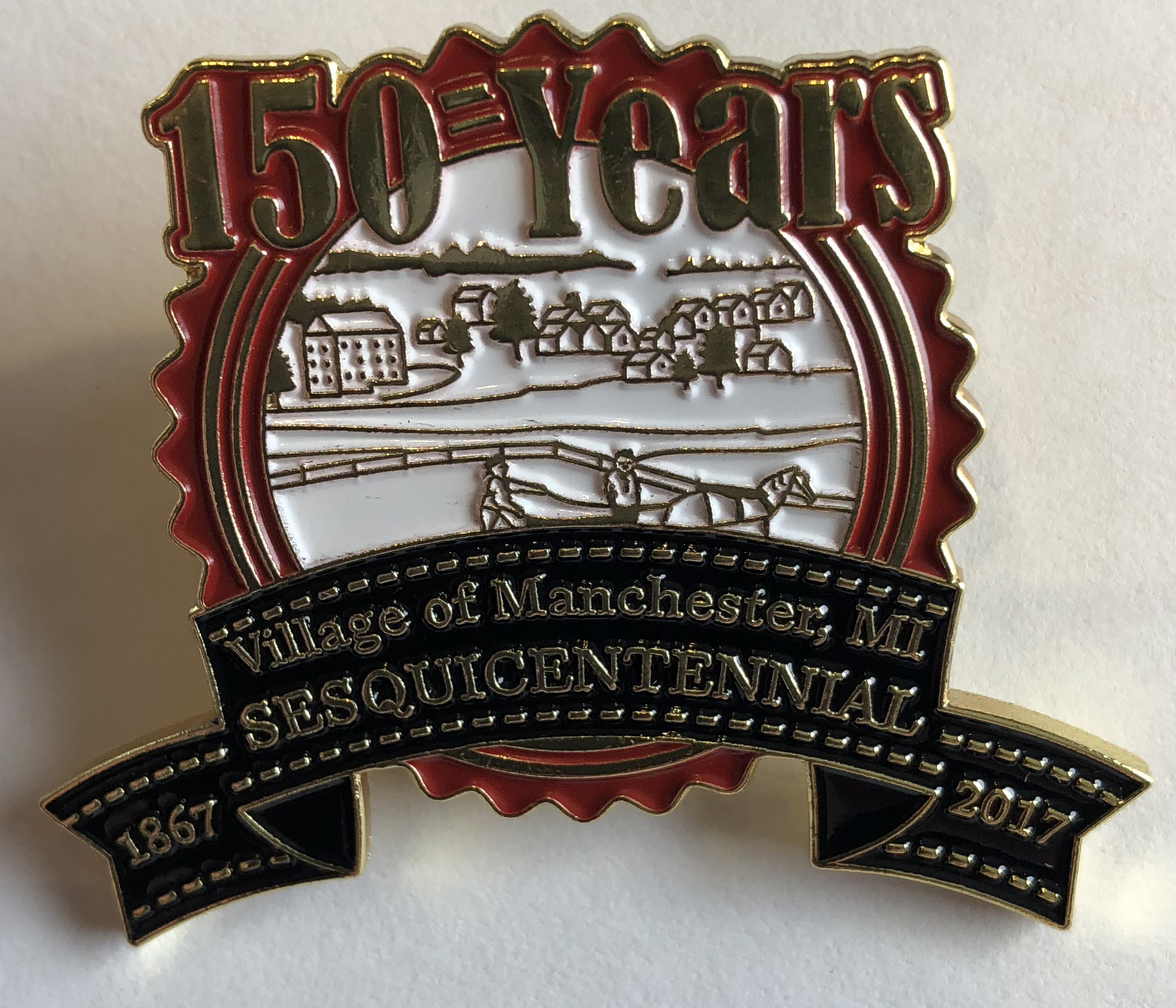 Manchester Sesquicentennial Pin Manchester Sesquicentennial Pin
