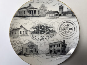 Manchester 125th Anniversary Plate